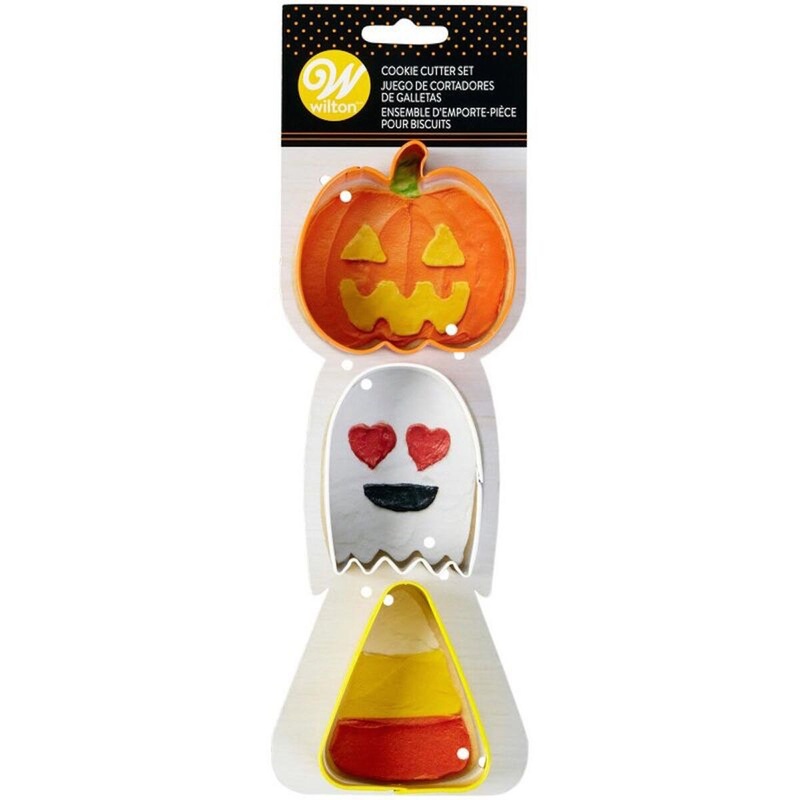 Pumpkin, Ghost, Candy Corn Cookie Cutter Set