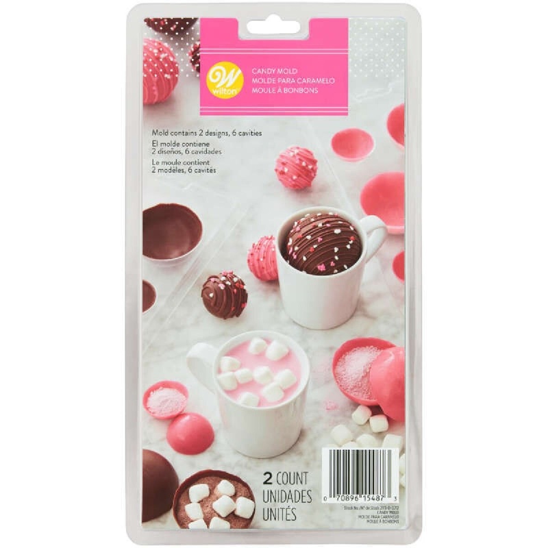 Valentine’s Day Hot Cocoa Bomb Plastic Candy Mold