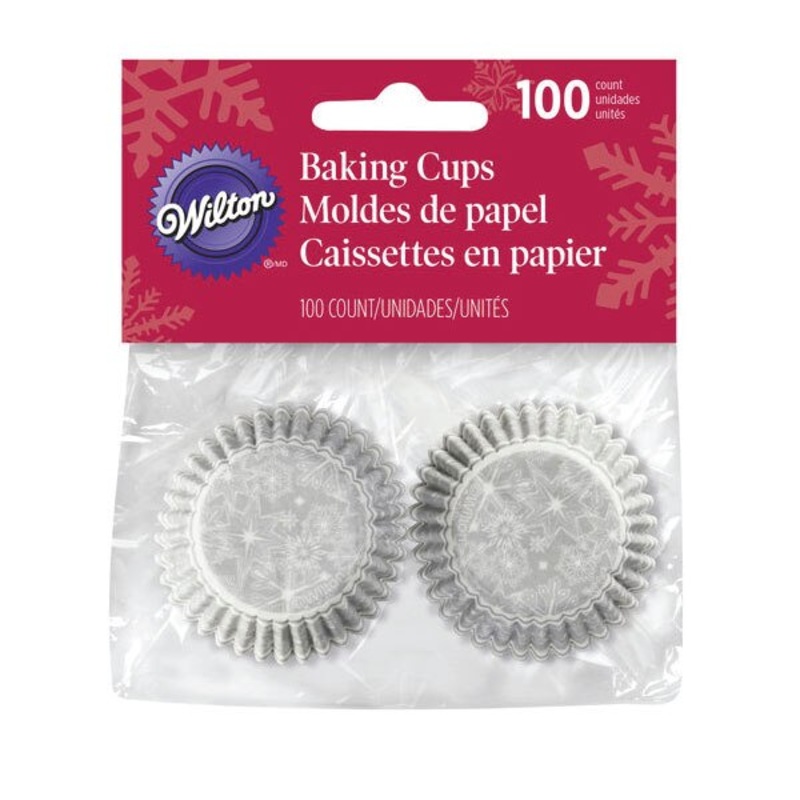 Wilton 415-2467 Mini Snowflake Cupcake Liners
