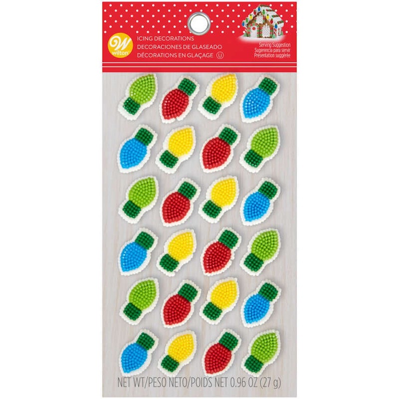 Wilton Christmas Light Dot Matrix Icing Decorations