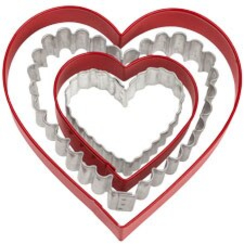 Wilton Nesting Heart Metal Cookie Cutter Set – 4 Pc