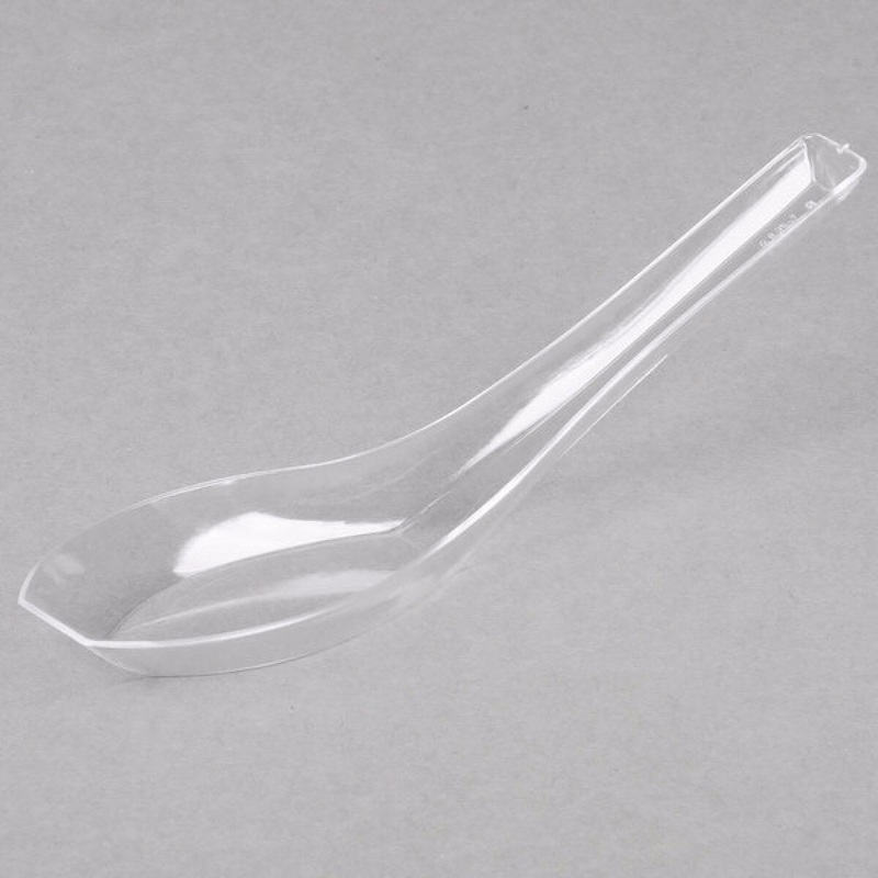 5 Clear Plastic Spoon