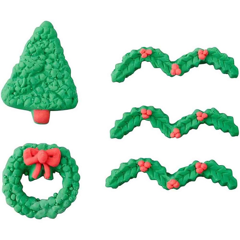 Tree N Wreath Icing Decor