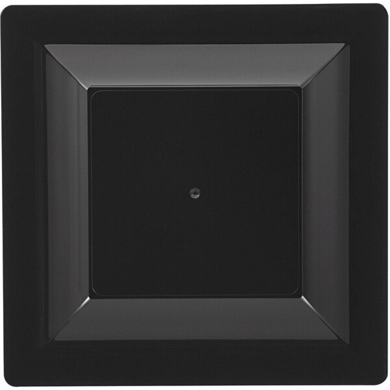 WNA Plastics Milan 9.5 Square Plate – Black
