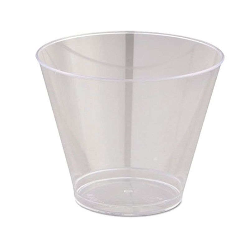 WNA T9S Plastic Tumbler 9 oz. Clear- Pack of 25