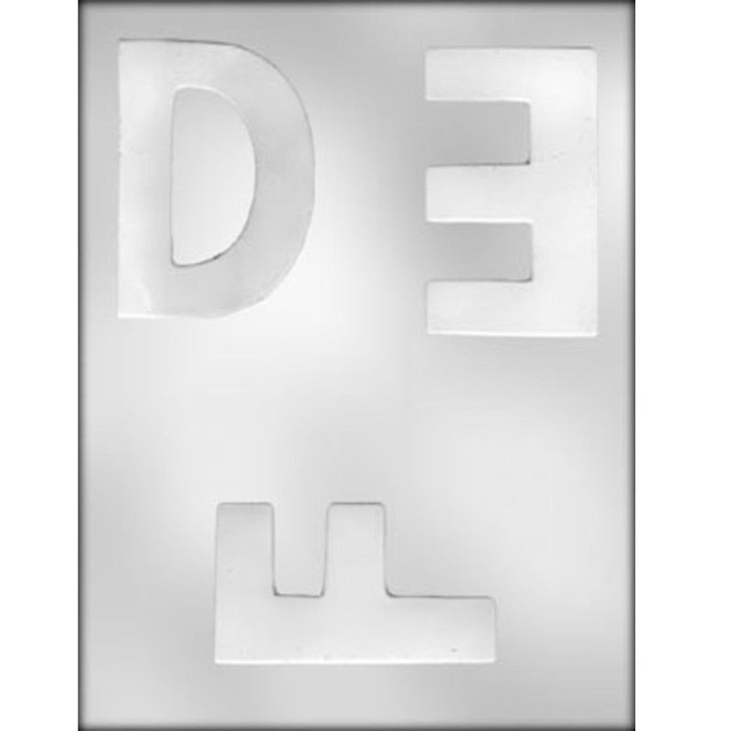 4 Letter (D,E,F) Chocolate/Candy Mold 90-14251