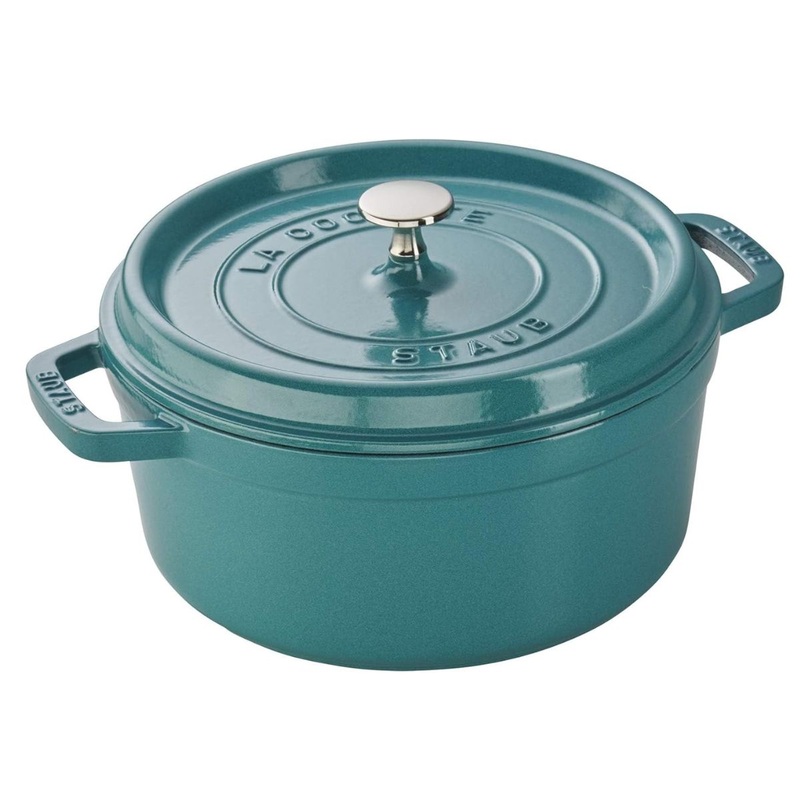 4-qt Round Cocotte – Turquoise