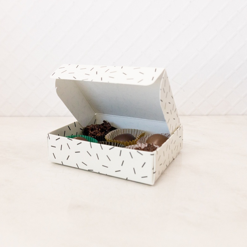Quarter-Pound Flat Sprinkles Candy Box