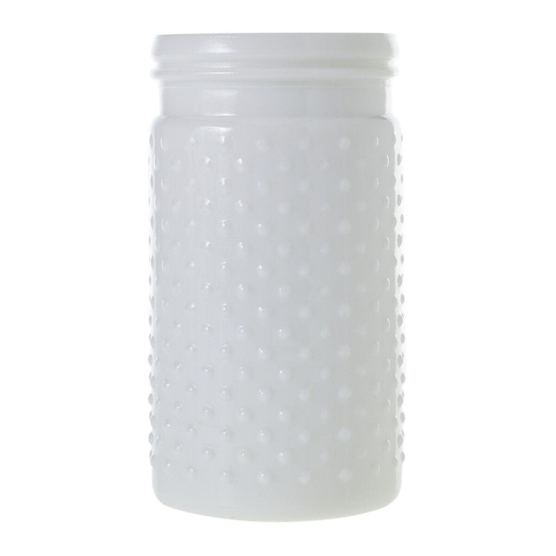 4 x 7.5 Hobnail White Jar