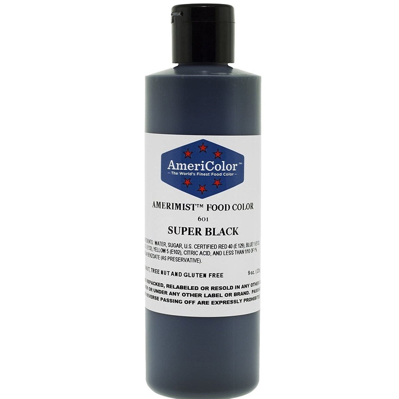 9 Oz. Amerimist Food Color- Super Black