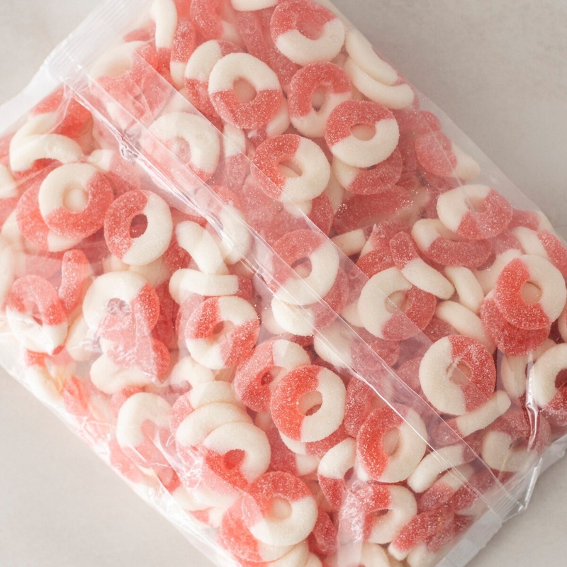 Gummi Watermelon Rings – 5 Lb Bag