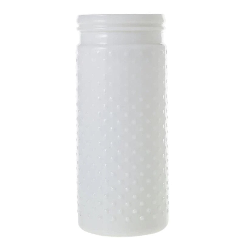 Hobnail 4 x 9.25 White Jar
