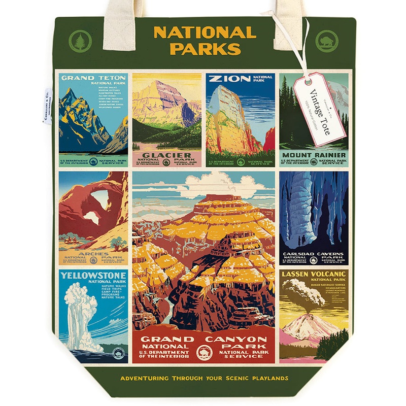 National Parks Poster Tote Bag