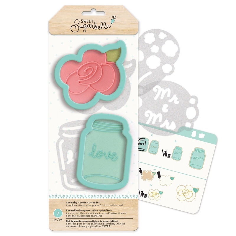 Rose and Jar Sugarbelle Cookie Cutter Set