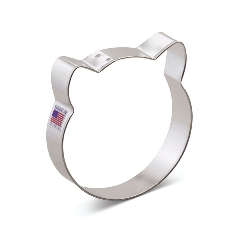 Cat Face Cookie Cutter 3-1/2