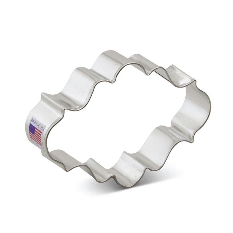 Oval Plaque Cookie Cutter 4