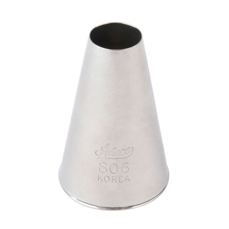 Ateco #806 Plain Round Cake Tip 1/2