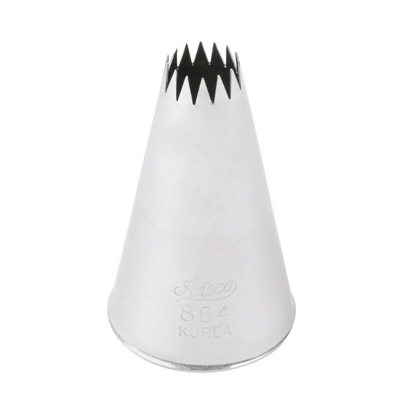 Ateco 864 French Star Cake Tip 3/8