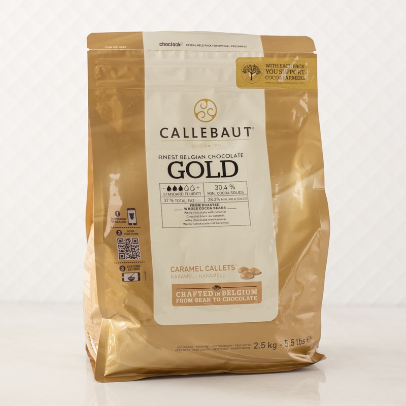 Callebaut Gold Caramel Callets – 5.5 Lb. Bag