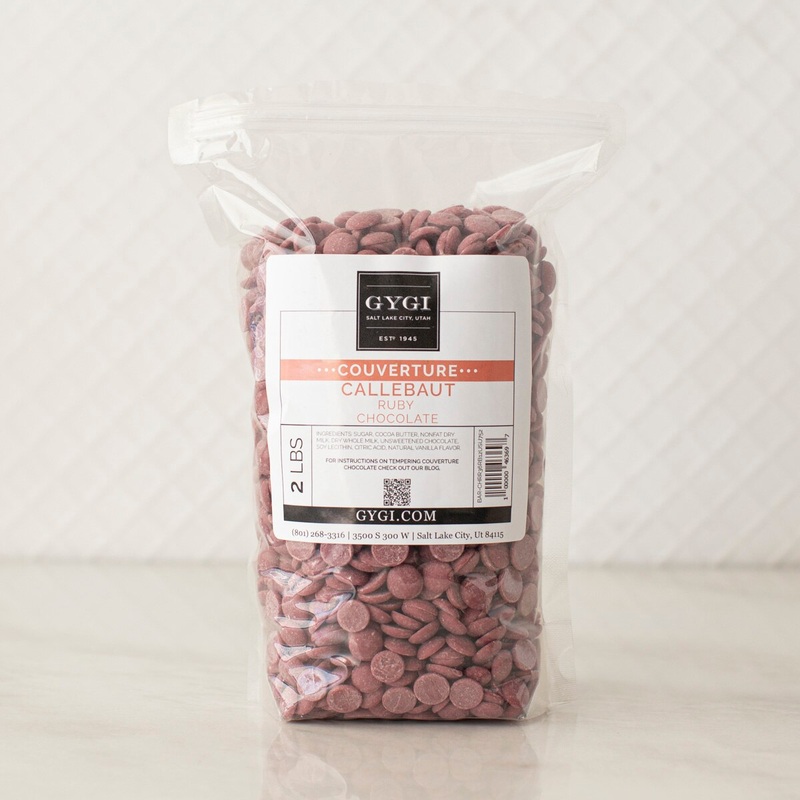 Callebaut Ruby RB1 Chocolate Callets – 2 Lb. Bag