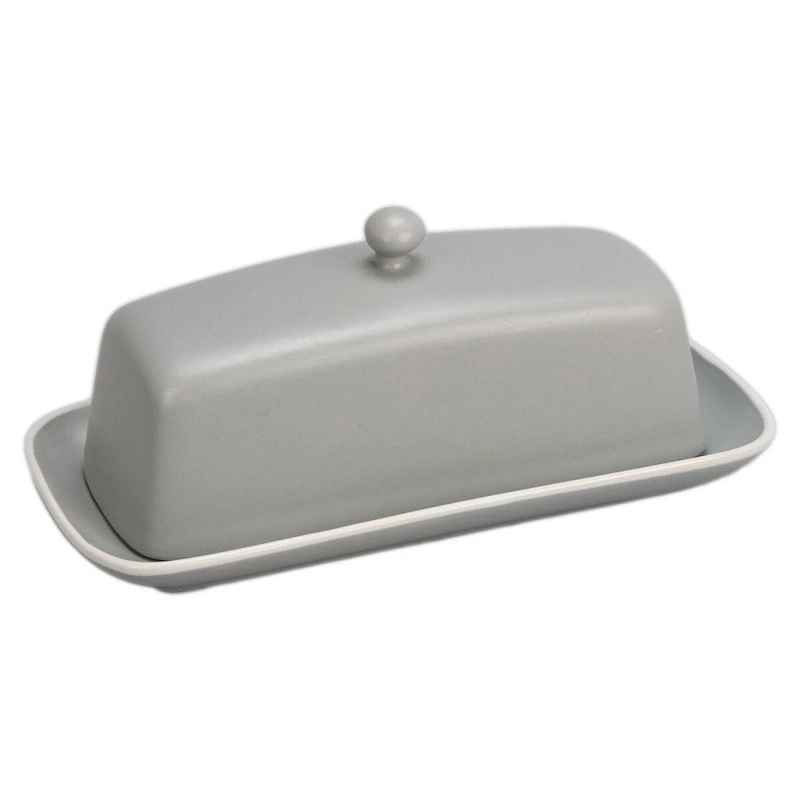 Covered Butter Dish Stone
