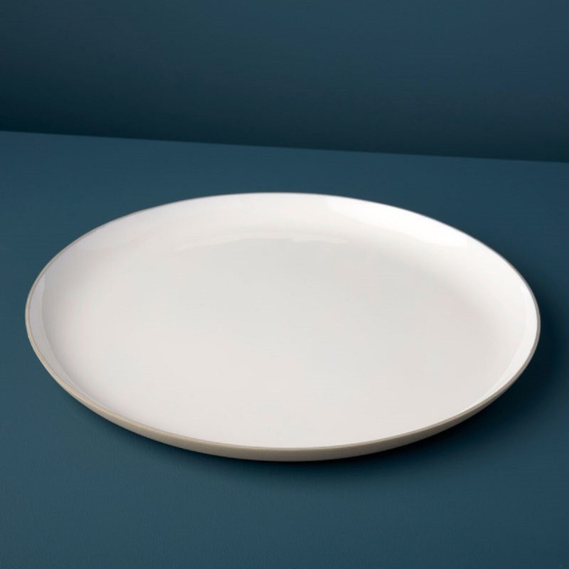 Dove Aluminum & Enamel Round Platter