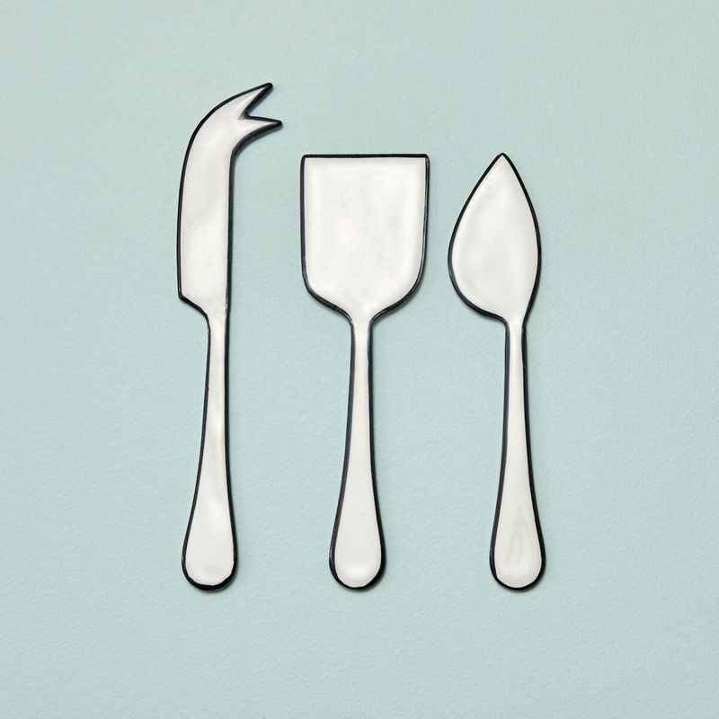 Enameled Cheese Tools Set
