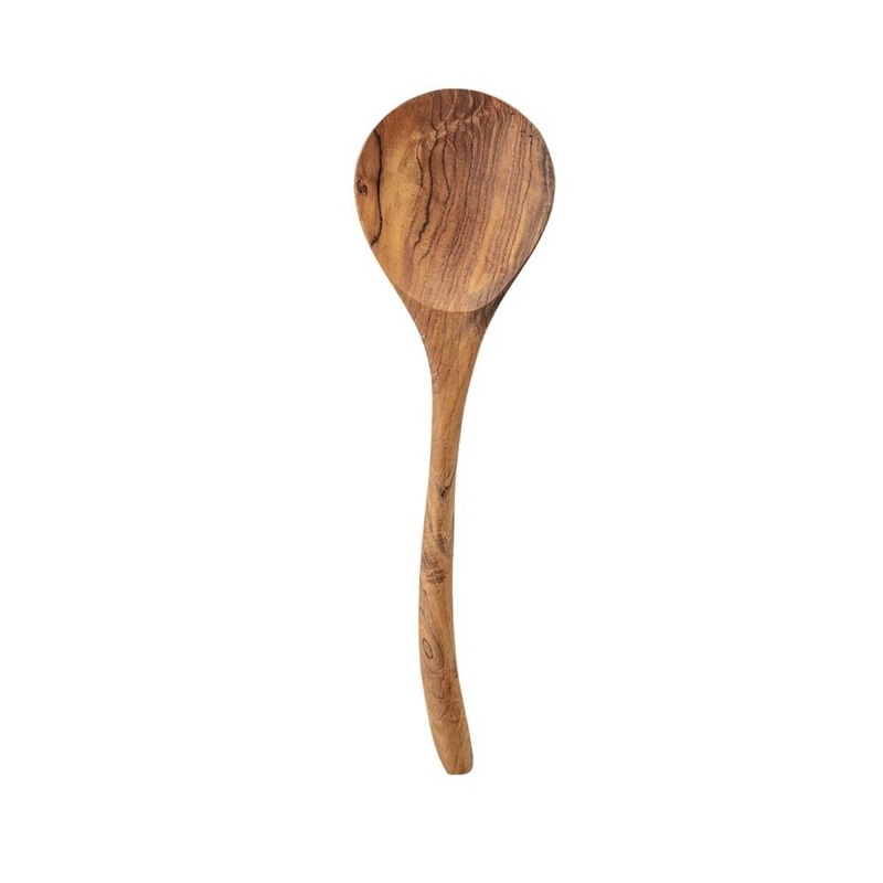 11.75 Hand-Carved Teak Wood Spoon