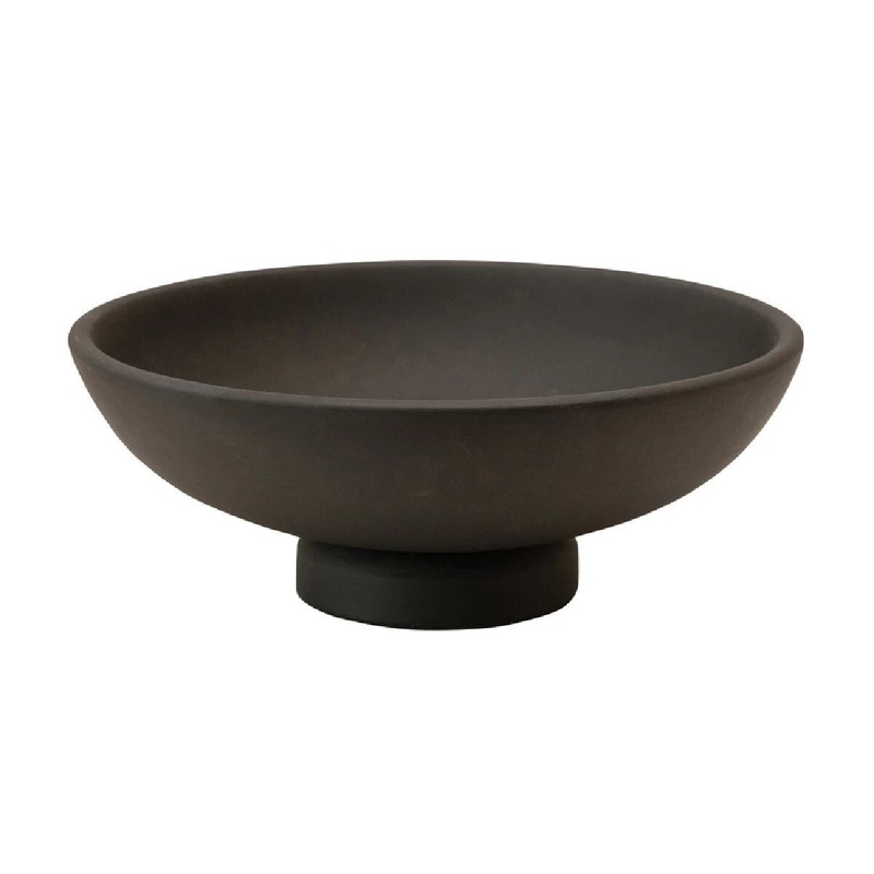 12 Mango Wood Footed Bowl