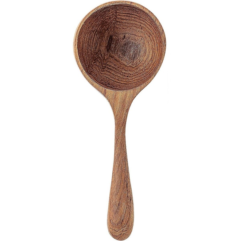 5 Hand Carved Teakwood Spoon