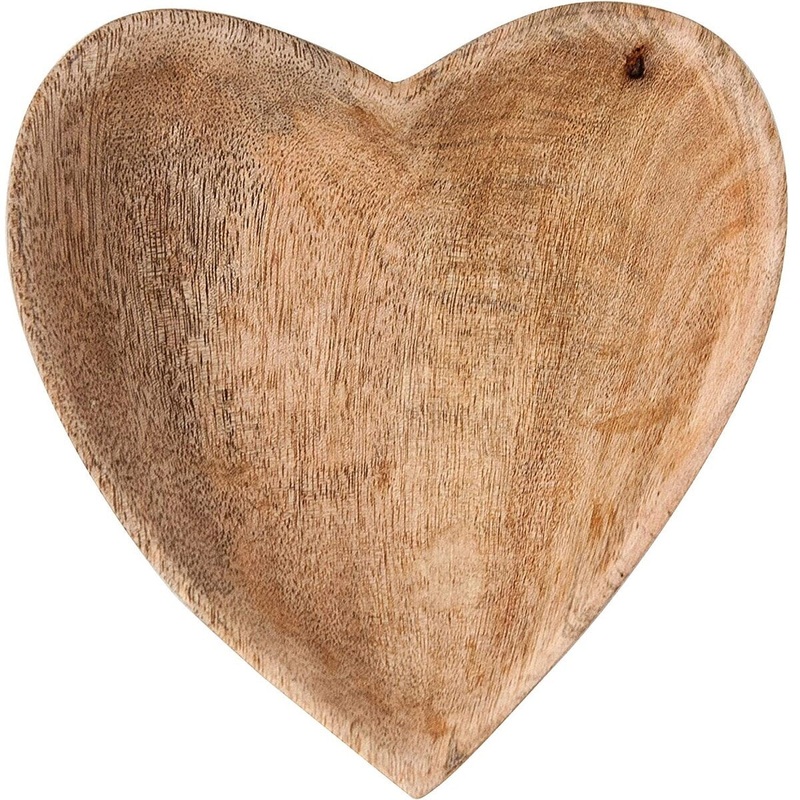 6.25 Heart Mango Wood Bowl