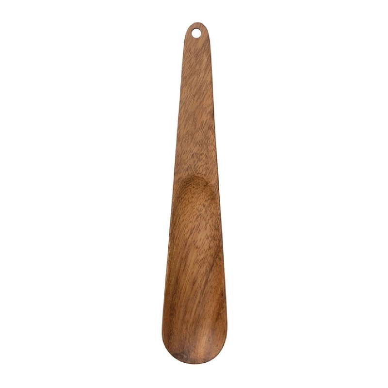 9×1-1/2 Hand-Carved Acacia Wood Scoop