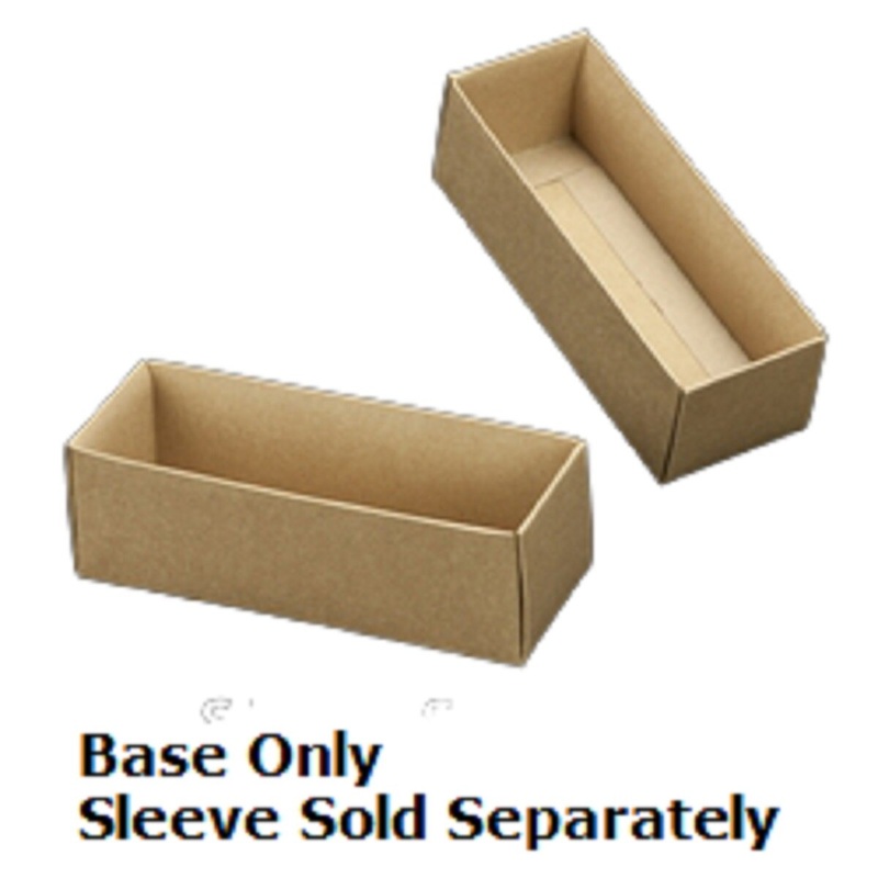 Brown Macaron Box Base Only 6 x 2.25 x 2