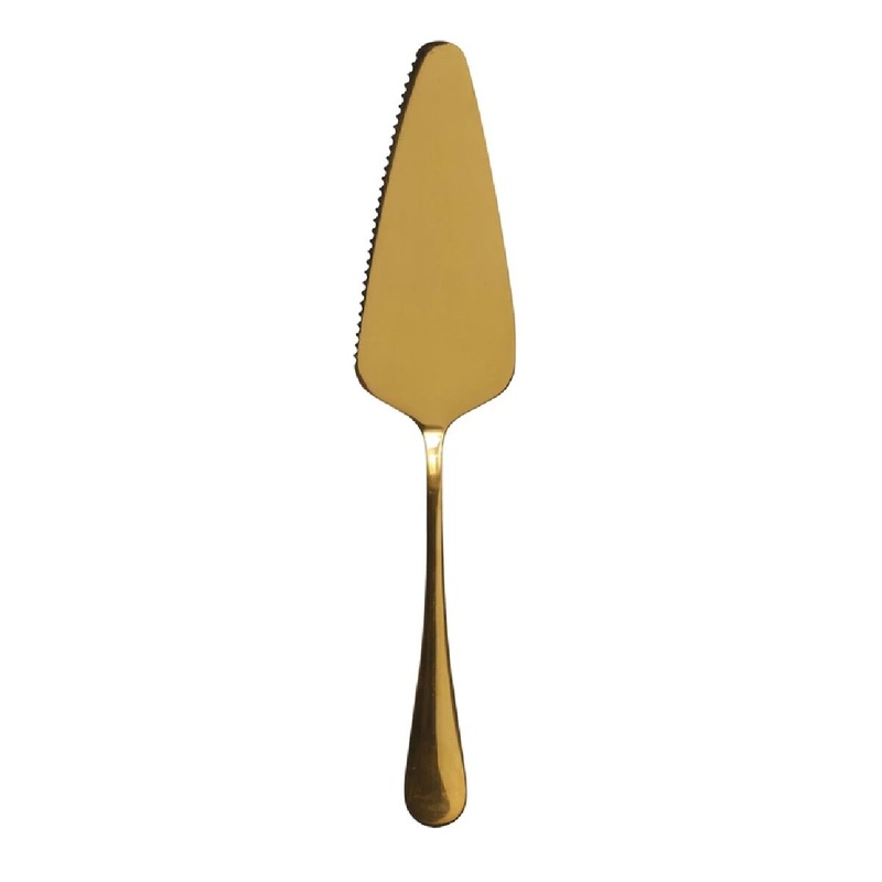 Stainless/Gold Cake Server