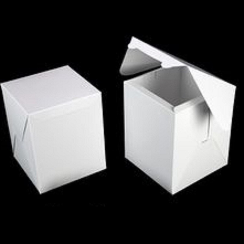 White Tall Cake Box without Window 8 x 8 x 10