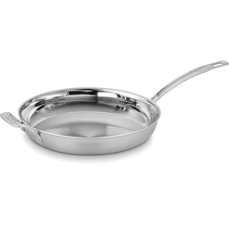 12 Tri-Ply S/S Frypan W/Helper Handle