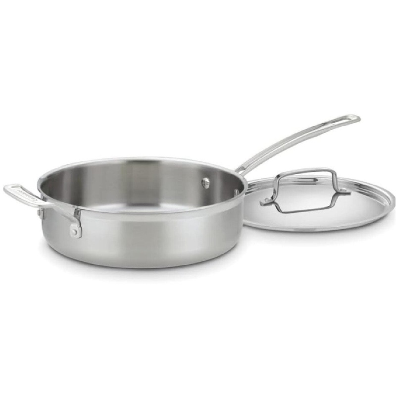 3.5qt Tri-Ply Sauce Pan W/Cover & Helper Handle