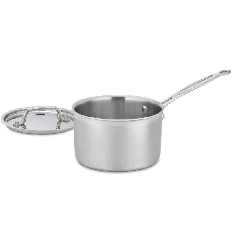 3qt Tri-Ply Saucepan w/Cover