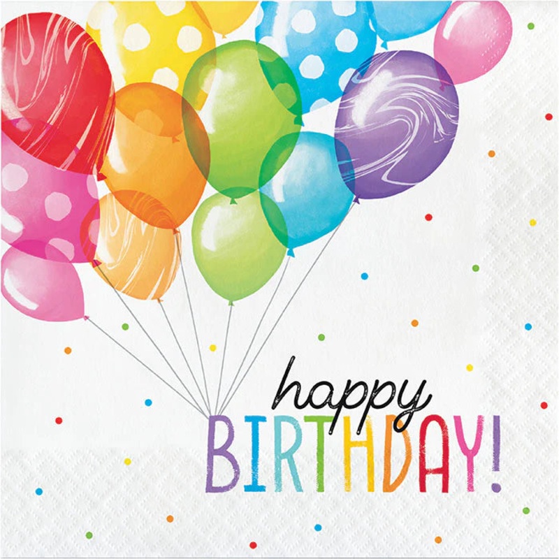 Balloon Bash Luncheon Napkin (dis)