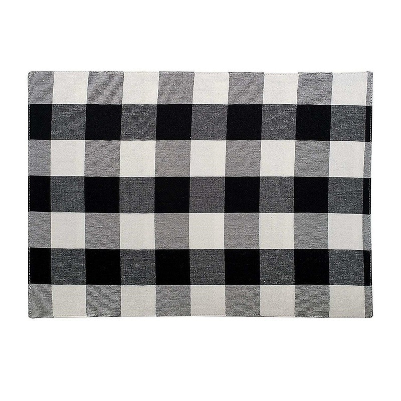 Franklin Black and White Placemat