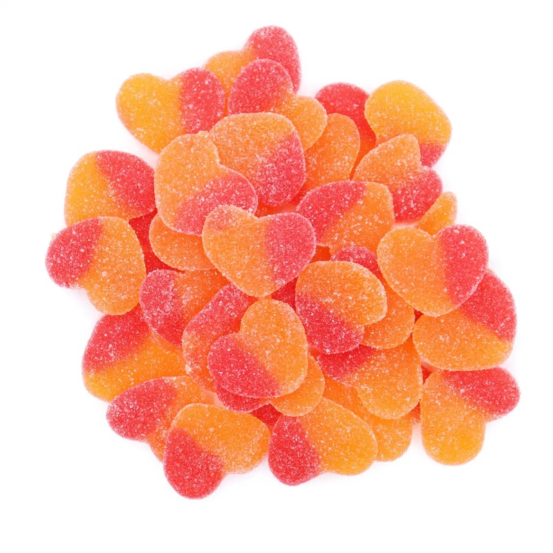 Peach Gummy Hearts 32oz