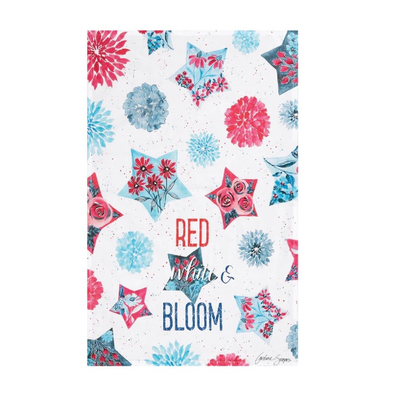 Red/White & Bloom Kitchen Towel
