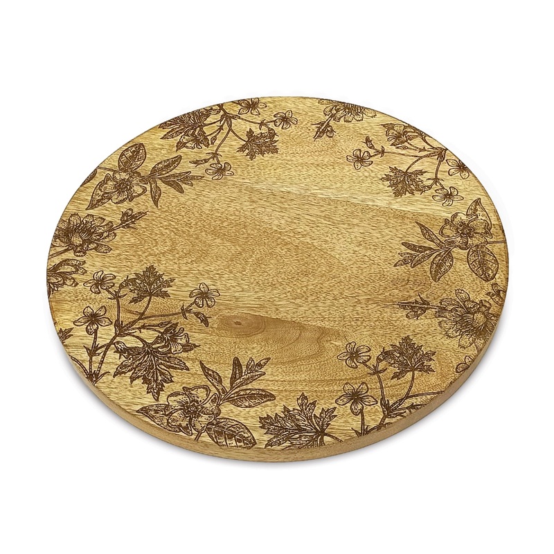 Wildflower Wood Tray 12
