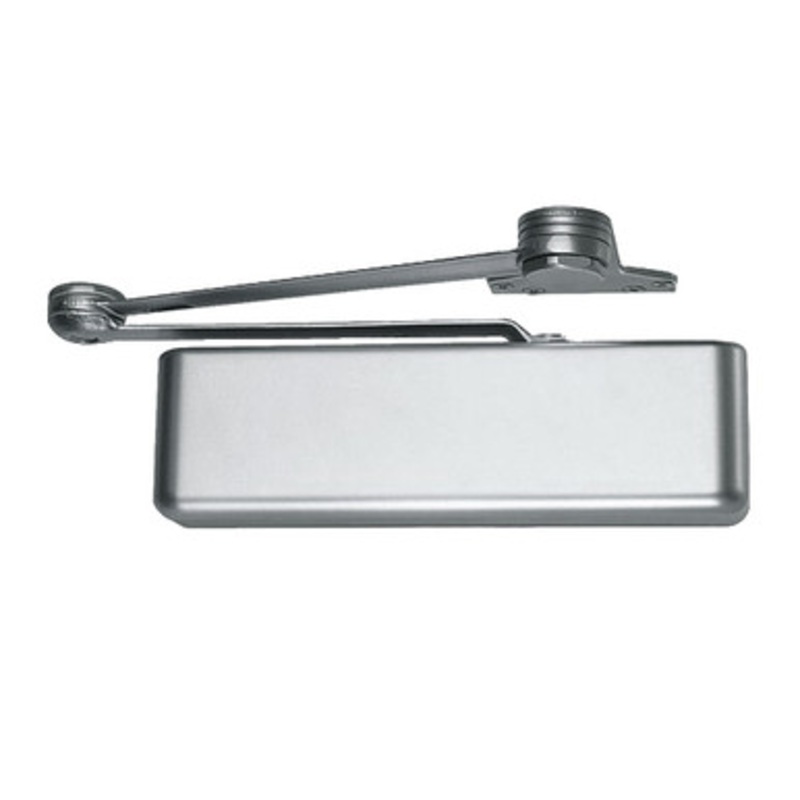 LCN 4111-SCUSH-AVB-RH-AL-Smoothee Door Closer with Spring Cush Advanced Variable Backcheck Arm in Aluminum Special Rust Inhibitor Finish