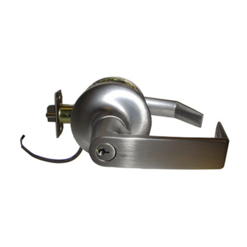 Electrified Storeroom Lock, Grade 1, Selectable 12V DC or 24V DC, Fail-Secure