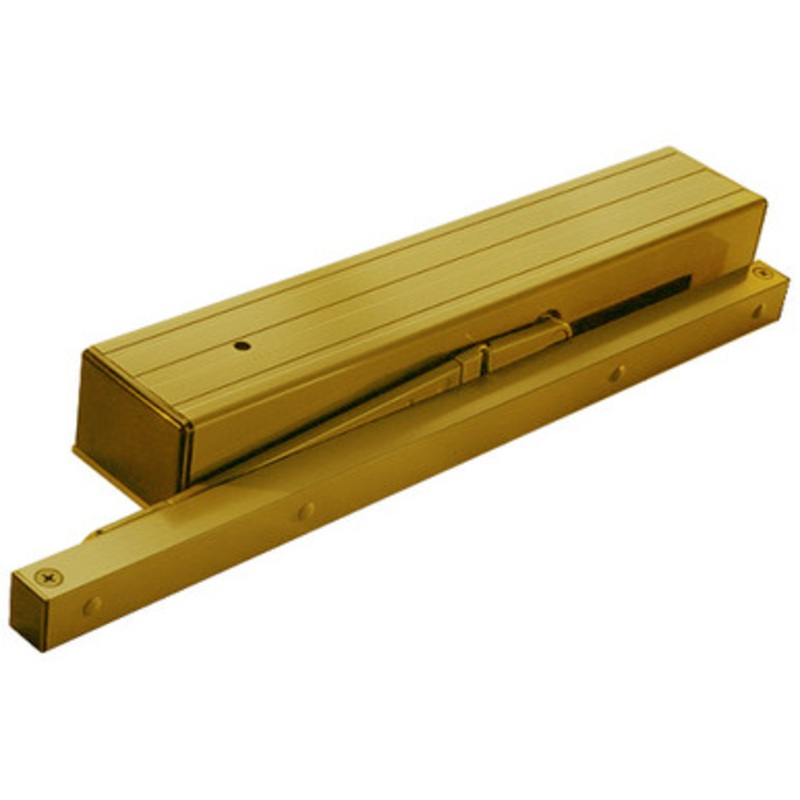 LCN 4414ME-REG-24V-LH-BRASS Door Closer with Regular Arm 24V Left Hand Sentronic Fire Safety in Brass Finish