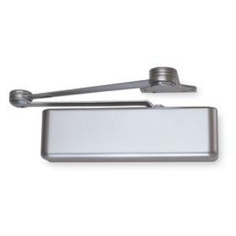 LCN 4111-EDA-MC-SRI-LH-LTBRZ Surface Mount Smoothee Door Closer with Extra Duty Arm in Metal Cover Special Rust Inhibitor Light Bronze Finish