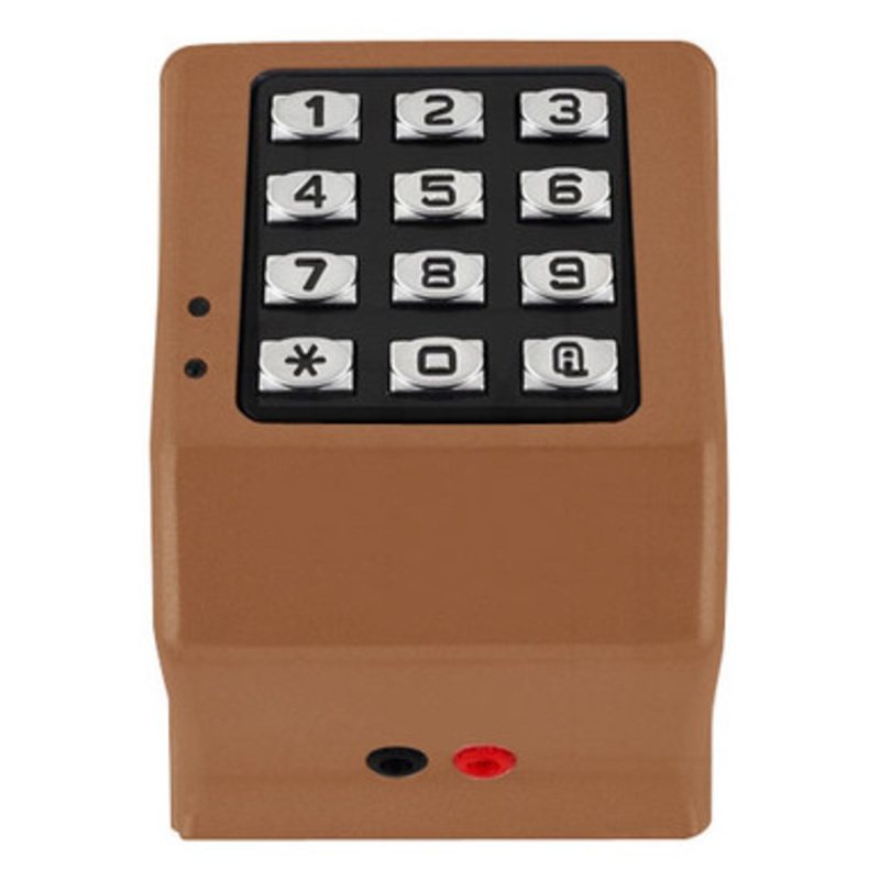 Alarm Lock DK3000-MB Trilogy Weatherproof 12/24V PIN Only Digital Access Keypad in Metallic Bronze