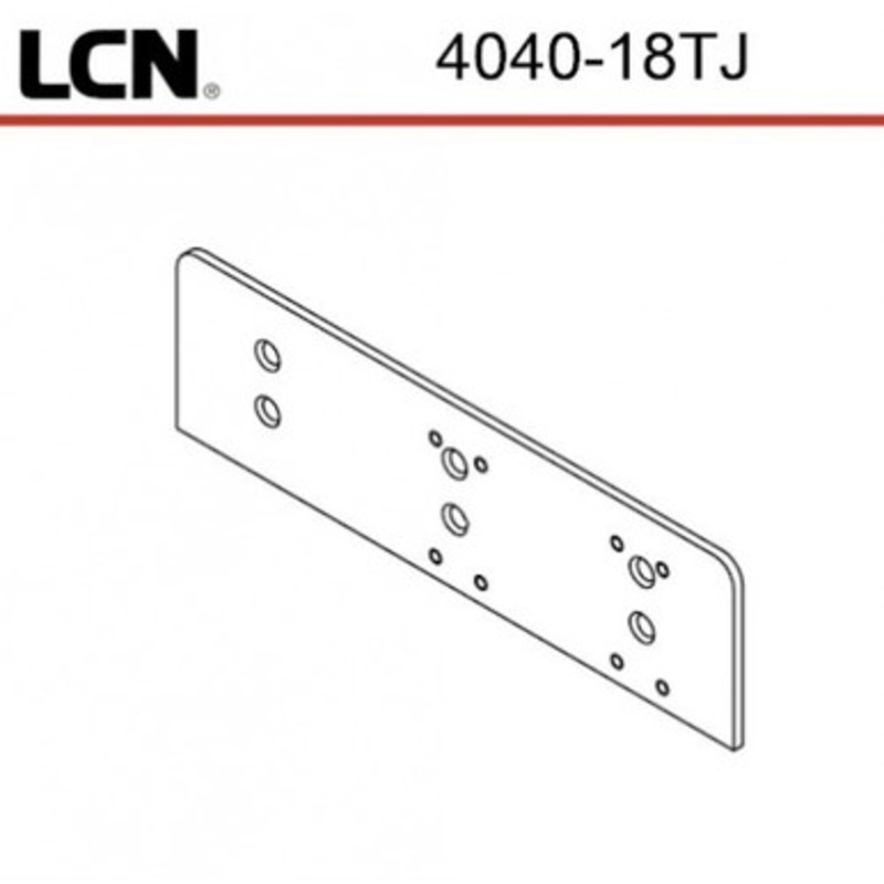 Drop Plate, Top Jamb #4040XP-18TJ US26D  LCN