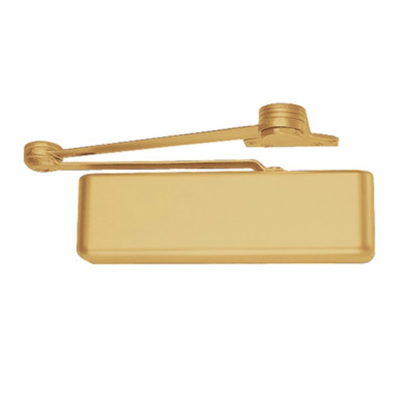LCN 4111-SHCUSH-LH-US3 Smoothee Door Closer part Spring Hold Open Cush Arm in Bright Brass Finish